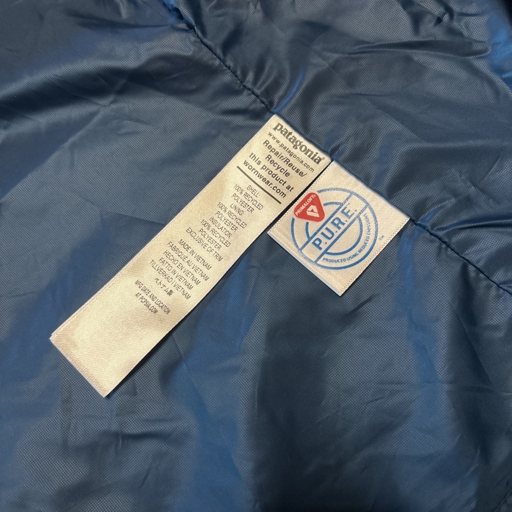 Patagonia Mens Nano Puff Vest Lagom Blue Puffer Jacket S NEW - Picture 7 of 9
